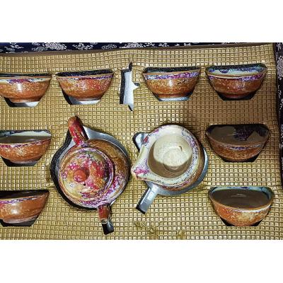 高温陶瓷，釉下五彩，纯天然矿物质，各种柴烧套装茶具E