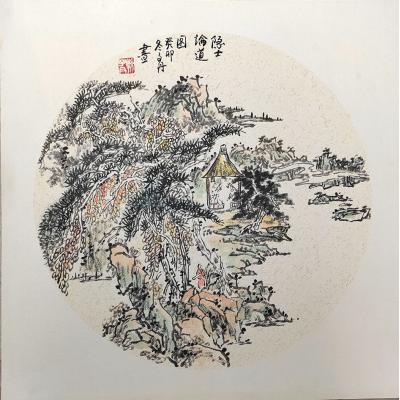 《小品》孙晋凯作品 山水 50x50cm-D