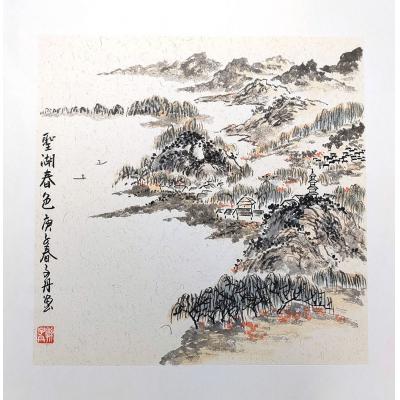 《小品》孙晋凯作品 山水 50x50cm-G